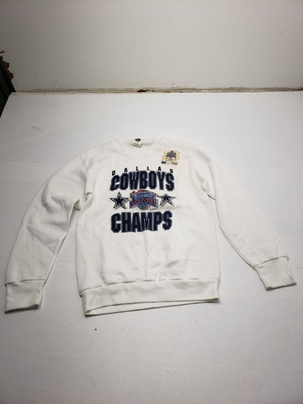 Vintage 1993 Dallas Cowboys Super Bowl XXVII Champions Sweatshirt XL USA